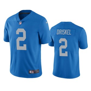 Jeff Driskel Detroit Lions Blue Vapor Limited Jersey - Cocomos