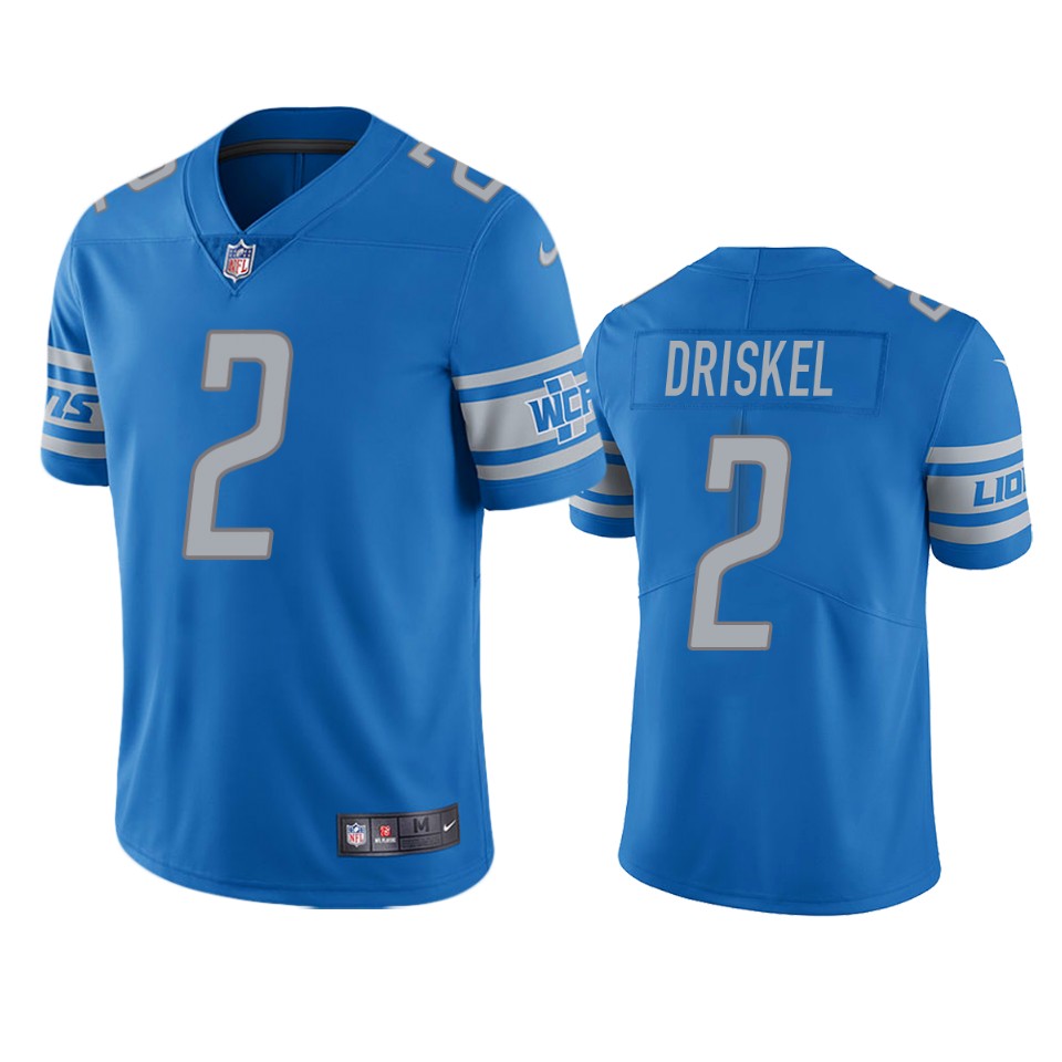 Jeff Driskel Detroit Lions Light Blue Vapor Limited Jersey - Cocomos