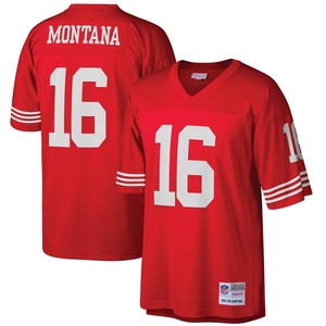 Joe Montana San Francisco 49ers Mitchell & Ness Big & Tall 1990 Retired Player Replica Jersey - Scarlet Nfl