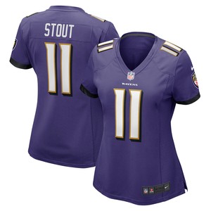 Jordan Stout Baltimore Ravens Womens Player Game Jersey - Purple Nfl