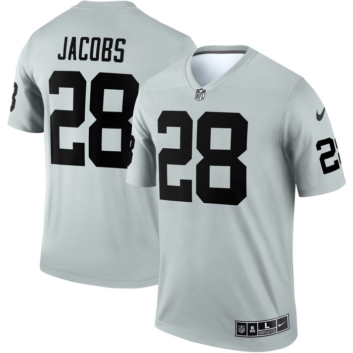 Josh Jacobs Las Vegas Raiders Inverted Legend Jersey - Silver Nfl