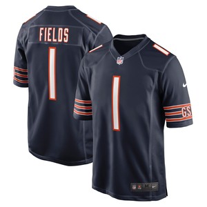 Justin Fields Chicago Bears Game Jersey Navy Nfl