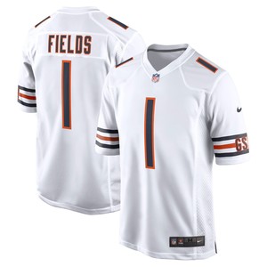 Justin Fields Chicago Bears Player Game Jersey - White Nfl