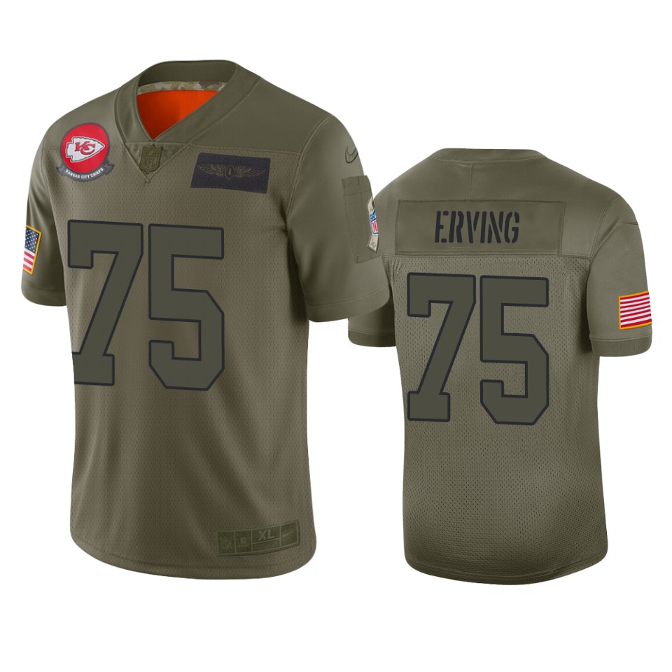 Kansas City Chiefs Cameron Erving Camo 2019 Salute To Service Limited Jersey - Cocomos