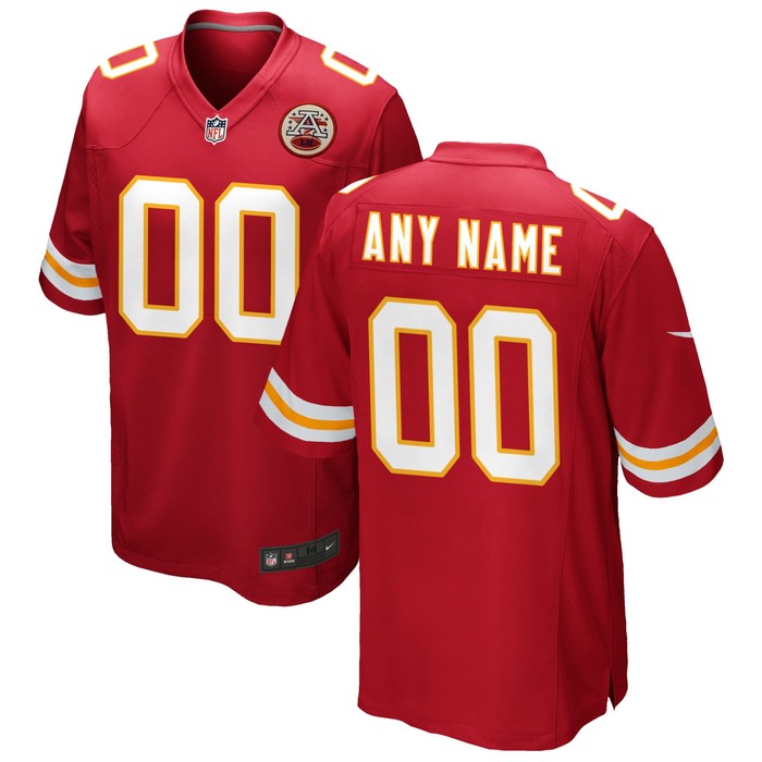 Kansas City Chiefs Custom Game Jersey - Red Custom Jerseys Nfl