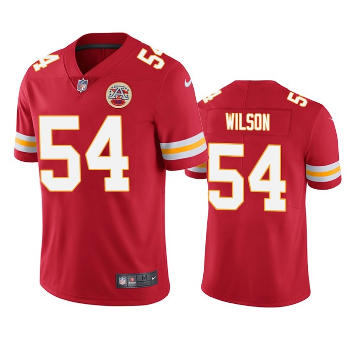 Kansas City Chiefs Damien Wilson Red Vapor Untouchable Limited Jersey - Cocomos