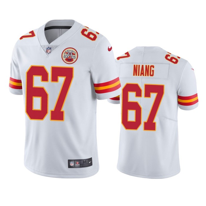 Kansas City Chiefs Lucas Niang White Vapor Limited Jersey - Cocomos