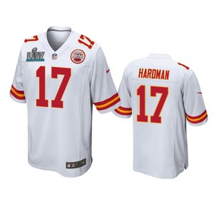 Kansas City Chiefs Mecole Hardman White Super Bowl Liv Game Jersey