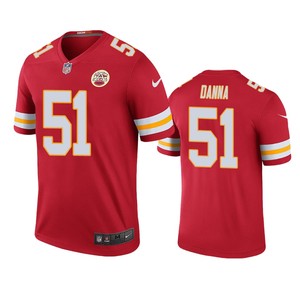 Kansas City Chiefs Michael Danna Red Color Rush Legend Jersey