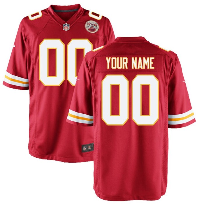 Kansas City Chiefs Nike Youth Custom Game Jersey - Red