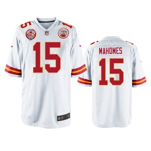 Kansas City Chiefs Patrick Mahomes White 60th Anniversary Game Jersey