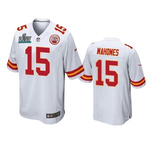 Kansas City Chiefs Patrick Mahomes White Super Bowl Liv Game Jersey