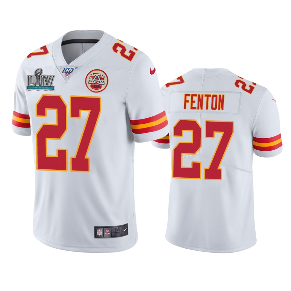 Kansas City Chiefs Rashad Fenton White Super Bowl Liv Vapor Limited Jersey - Cocomos