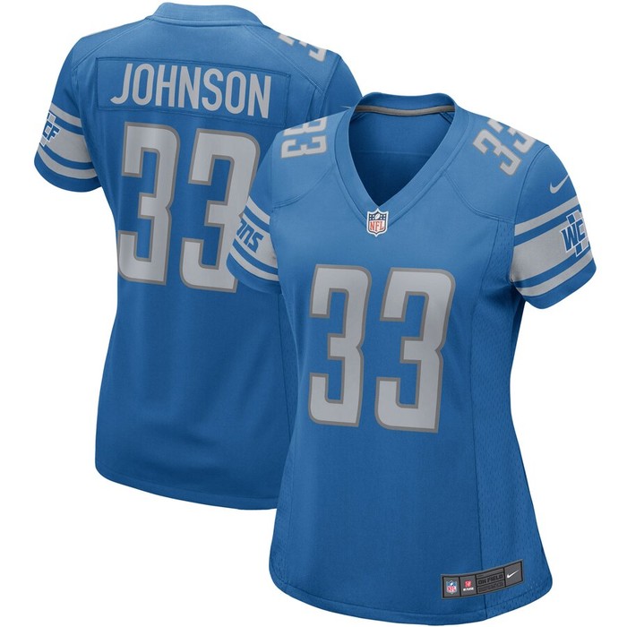 Kerryon Johnson Detroit Lions Nike Womens Game Jersey - Blue - Cocomos