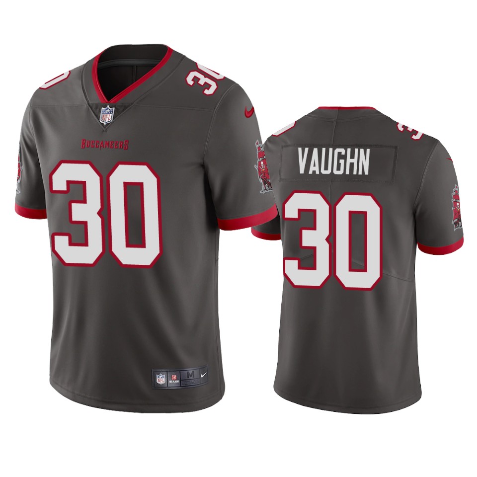 Keshawn Vaughn Tampa Bay Buccaneers Pewter Vapor Limited Jersey - Cocomos