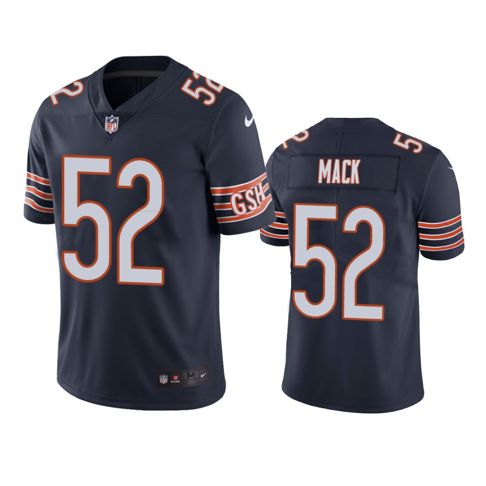 Khalil Mack Chicago Bears Navy Vapor Limited Jersey - Cocomos