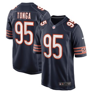 Khyiris Tonga Chicago Bears Game Jersey - Navy Nfl