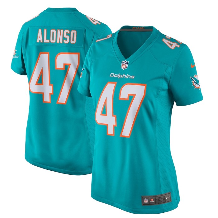 Kiko Alonso Miami Dolphins Nike Womens New 2018 Game Jersey - Aqua - Cocomos