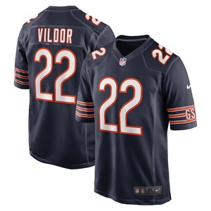 Kindle Vildor Chicago Bears Game Jersey - Navy Nfl