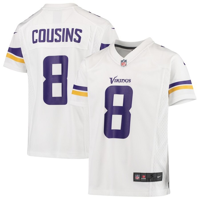 Kirk Cousins Minnesota Vikings Nike Youth Player Game Jersey - White - Cocomos