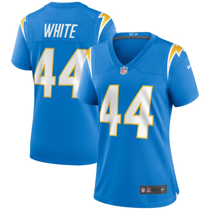 Kyzir White Los Angeles Chargers Womens Game Jersey - Powder Blue Nfl