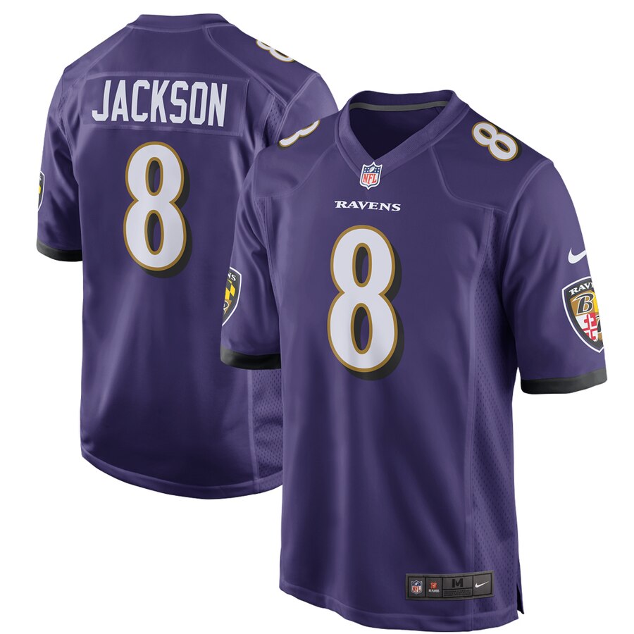 Lamar Jackson Baltimore Ravens Nike Game Jersey - Purple - Cocomos