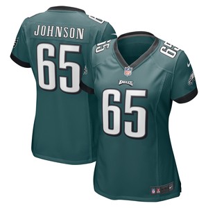 Lane Johnson Philadelphia Eagles Womens Game Jersey - Midnight Green Nfl