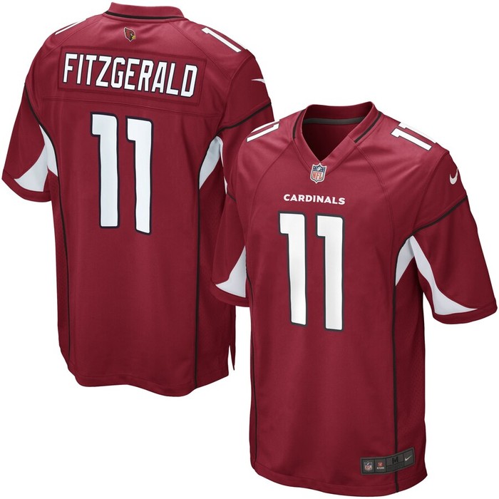 Larry Fitzgerald Arizona Cardinals Nike Youth Team Color Game Jersey - Cardinal