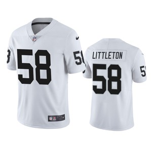 Las Vegas Raiders Cory Littleton White Vapor Untouchable Limited Jersey