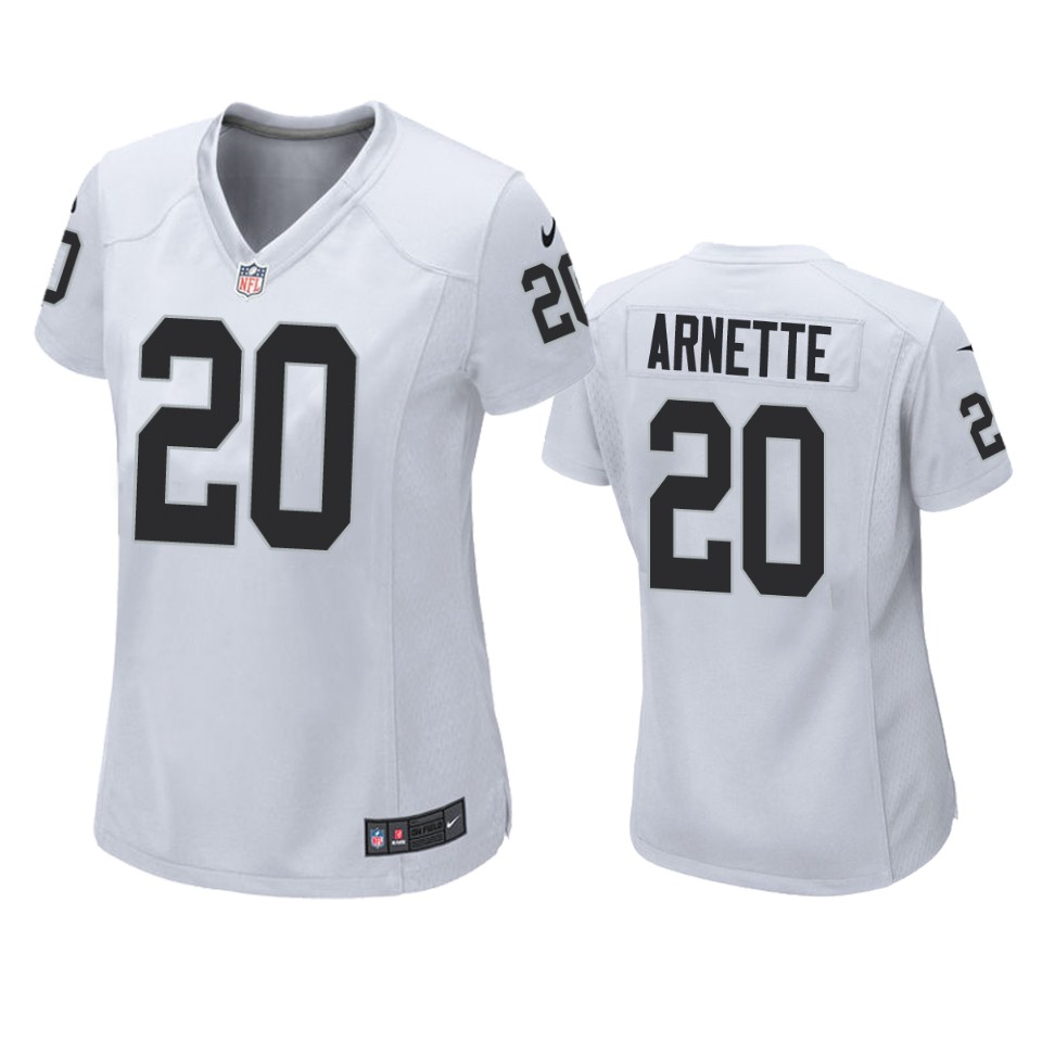 Las Vegas Raiders Damon Arnette White 2020 Nfl Draft Game Jersey - Cocomos