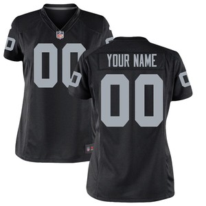 Las Vegas Raiders Nike Womens Custom Game Jersey - Black