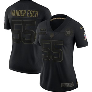 Leighton Vander Esch Dallas Cowboys Womens 2020 Salute To Service Limited Jersey - Black