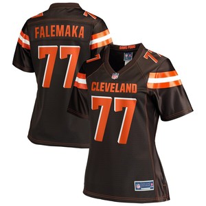 Lo Falemaka Cleveland Browns Nfl Pro Line Womens Player Jersey - Brown