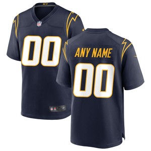 Los Angeles Chargers Alternate Custom Game Jersey - Navy Custom Jerseys Nfl