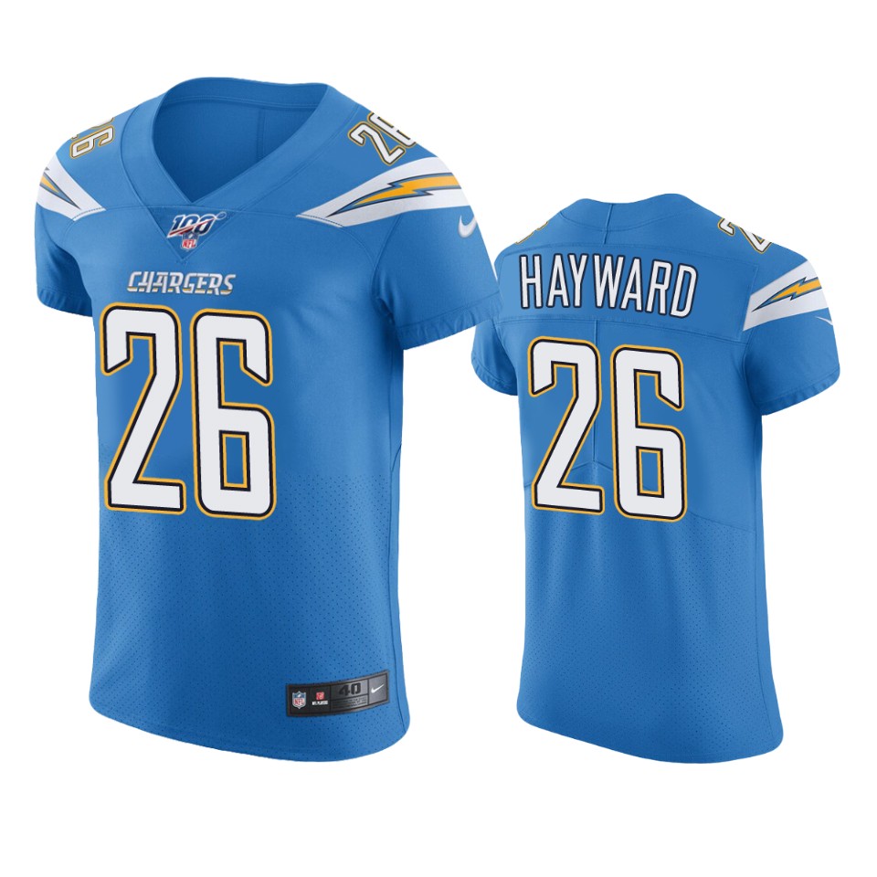 Los Angeles Chargers Casey Hayward Powder Blue 100th Season Vapor Elite Jersey - Cocomos