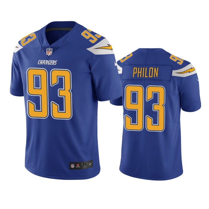 Los Angeles Chargers Darius Philon Royal Nike Color Rush Limited Jersey