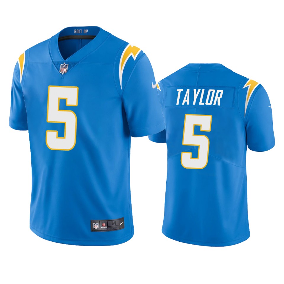 Los Angeles Chargers Tyrod Taylor Powder Blue 2020 Vapor Limited Jersey - Mens - Cocomos