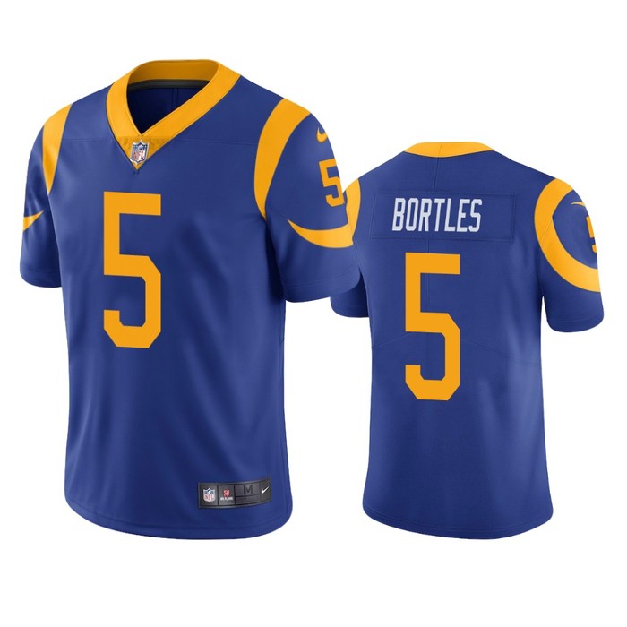 Los Angeles Rams #5 Blake Bortles Royal Vapor Untouchable Limited Jersey - Mens