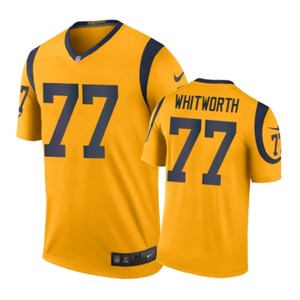 Los Angeles Rams #77 Andrew Whitworth Nike Color Rush Gold Jersey