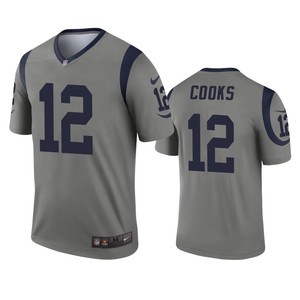 Los Angeles Rams Brandin Cooks Gray Inverted Legend Jersey - Cocomos