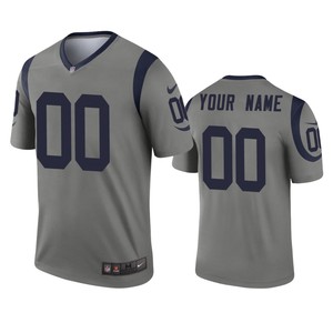 Los Angeles Rams Custom Gray Inverted Legend Jersey