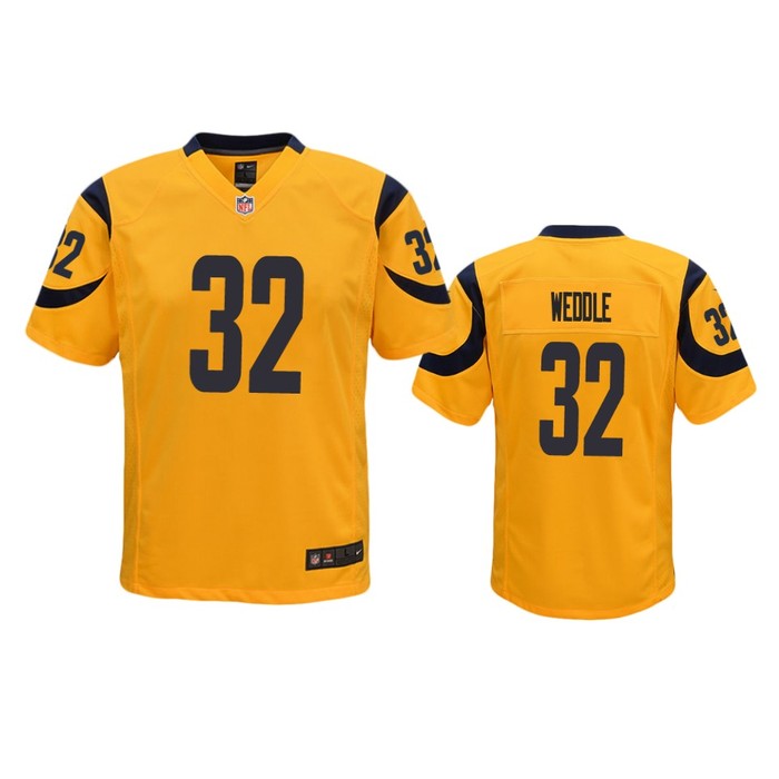 Los Angeles Rams Eric Weddle Gold Color Rush Game Jersey