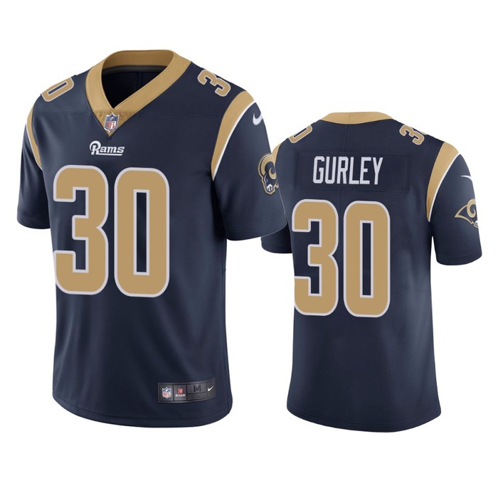 Los Angeles Rams Todd Gurley Navy Vapor Untouchable Limited Jersey