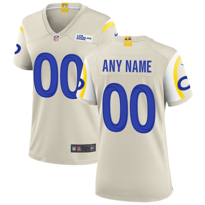 Los Angeles Rams Womens Custom Game Jersey Bone Custom Jerseys Nfl