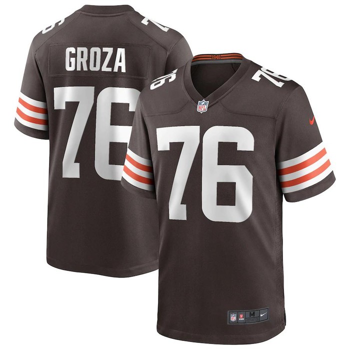 Lou Groza Cleveland Browns Nike Game Retired Player Jersey - Brown - Cocomos