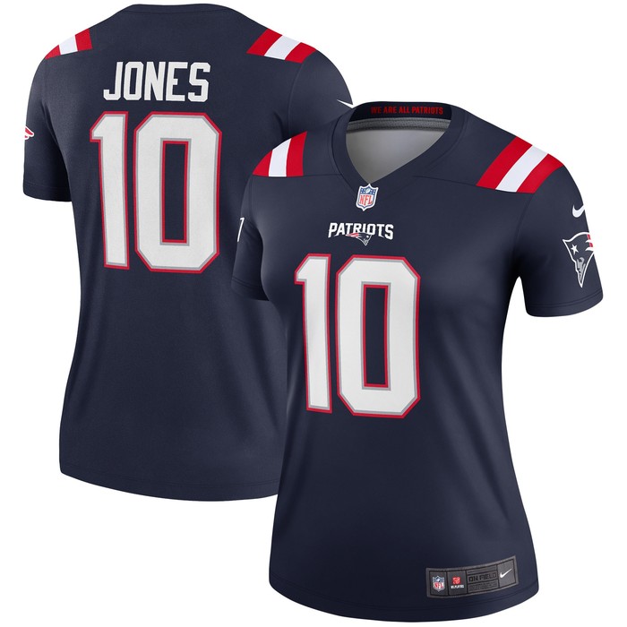 Mac Jones New England Patriots Womens Legend Jersey - Navy Nfl - Cocomos