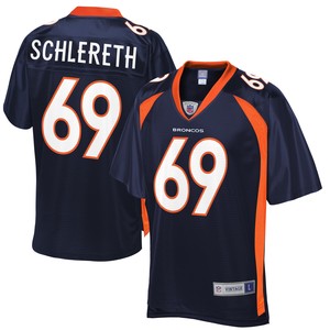 Mark Schlereth Denver Broncos Nfl Pro Line Replica Retired Player Jersey - Navy Nfl