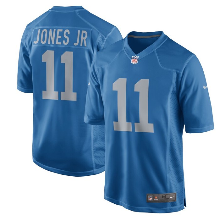 Marvin Jones Jr Detroit Lions Nike Throwback Game Jersey - Blue - Cocomos