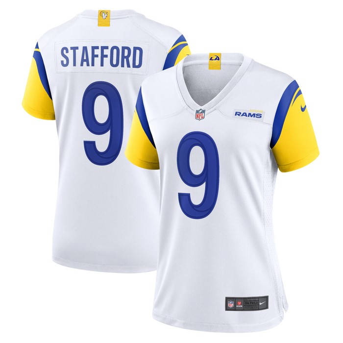 Matthew Stafford Los Angeles Rams Womens Alternate Game Jersey - White Nfl - Cocomos