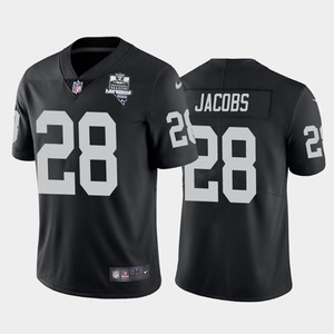 Mens Las Vegas Raiders Black #28 Josh Jacobs 2020 Inaugural Season Vapor Limited Stitched Nfl Jersey